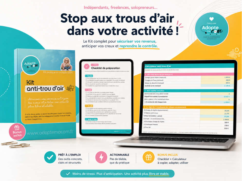 Le Kit anti-trou d'air : kit complet, méthode simple, pour indépendants